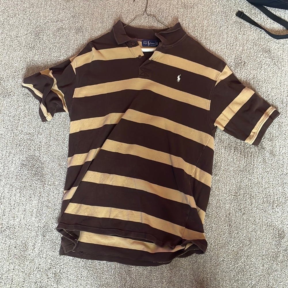 3XL Polo Brown and Cream
